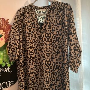 Mogs cheetah print dress